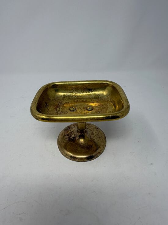 Vintage Other - Vintage brass pedestal soap dish